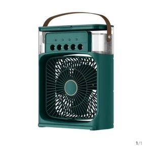 7 Inches Rechargeable Water Mist Table Fan With Humidifier